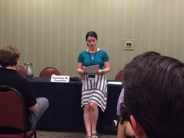 Author Caroline Yoachim reads her poetry of neurons and entanglement at the ArmadilloCon 2015.